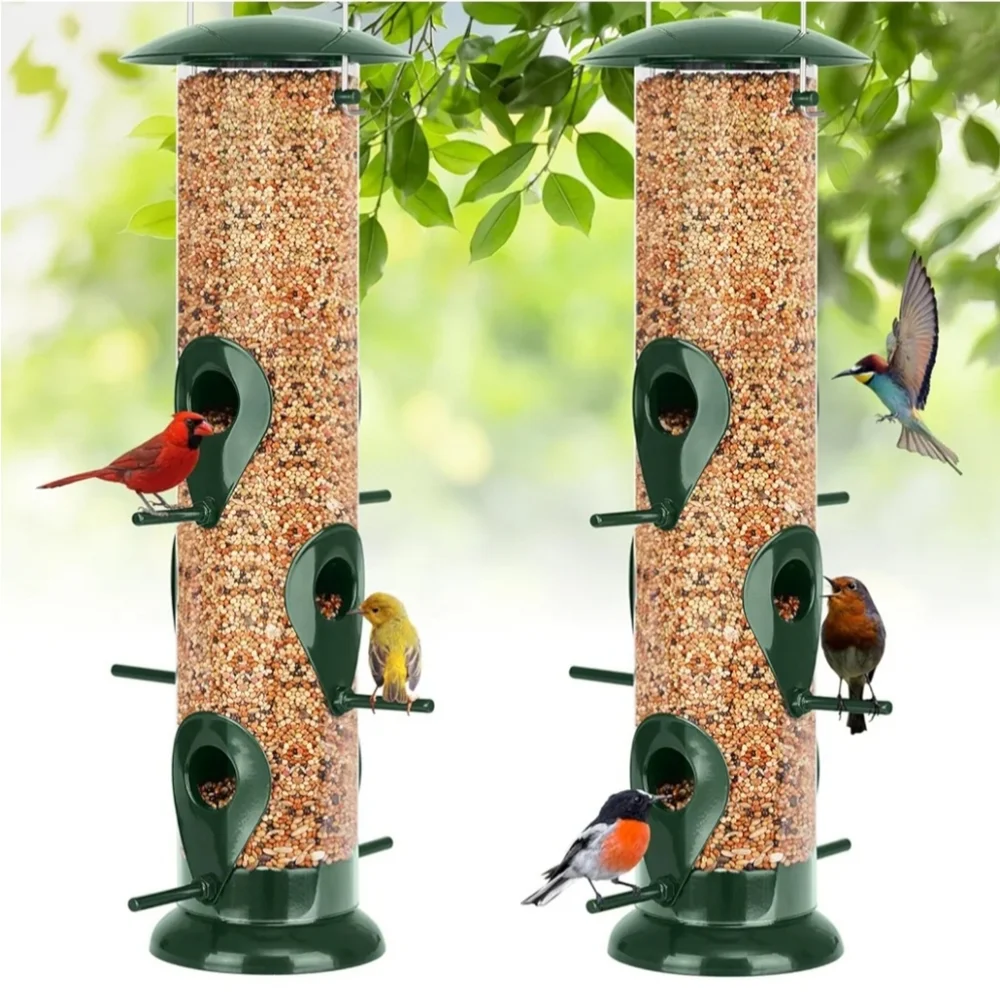 Green Bird Feeer 2 Pack